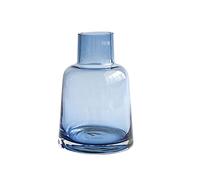 LIFKICH Creative Grey Glass Flower Vase Bottle for Elegant Floral Arrangements and Home Decor for Desktop Living Spaces Chic Modern Design