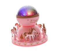LIFKICH Creative Music Box Projection Light Projector Light Nursery Lamp for Girls Ceiling Night Musical Box Unique Design Birthday