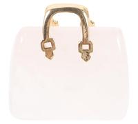 LIFKICH Crystal Handbag Decoration Pink Rose Quartz Mini Handbag Figurine Desktop Ornament for Office and Home Display