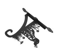 LIFKICH Dog Silhouette Hanging Plant Bracket Black Metal Plant Hanger Hook with Screws Versatile Decoration Effortless Installation for Indoor Balcony