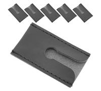LIFKICH Double Edge Razor Storage Case 6Pcs Butterfly Head Covers PU Leather Pouch for Men's Safety Shaving Accessories