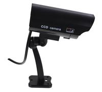 LIFKICH Dummy Fake Cctv Camera High Simulation Outdoor Monitor Bracket for Easy Installation for Indoor and Outdoor Security Use No Battery Required Black