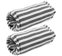 LIFKICH Ergonomic Crutch Hand Grips Pair Thickened Padded Covers for Elderly Walking Sticks Stability and Pressure Relief