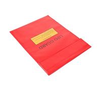 LIFKICH Fireproof Lipo Battery Bag for Electronic Devices and Rc Batteries, Explosion Proof Pvc Material, Red Colour, Suitable for Air Cargo and Storage, Meets International Shipping