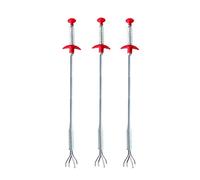 LIFKICH Flexible Drain Cleaning Extractor Made of Iron Wire and Pp 3pcs Lightweight Spring Clip Tool Random Color for Sink and Sewer Pipes for Home and Kitchen Hair Clog Removal