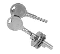 LIFKICH Glass Cabinet Lock with Key for Sliding Glass Doors Heavy Duty Refrigerator and Freezer Door Safety Lock Childproof Anti-Theft Security for Display Cabinets and Commercial Counters