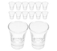 LIFKICH Glass Communion Cups Set 24Pcs 10Ml Small Bell-Shaped Chalices for Standard Holy Communion Trays Church Religious Serving Supplies