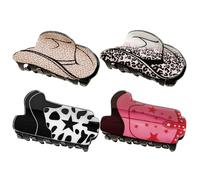 LIFKICH Hair Claw Clips Medium for Thick Hair 4Pcs Ponytail Clamps Versatile Styling Accessories for Women Daily Wear