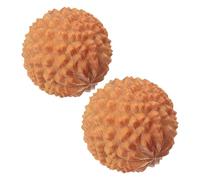 LIFKICH Hand Massage to Joint Flexibility Durian-Shaped for 2pcs Wooden Lightweight Small Exercise Portable Hand for Home and Office Use for Seniors and Middle-Aged