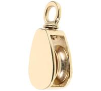 LIFKICH Heavy Duty Brass Sailing Pulley Smooth Operation for Flag Rope with Polished Finish and Versatile Design Marine Hardware for Boats and Cruise Ships