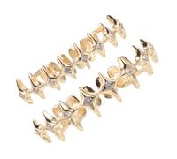 LIFKICH Hip Hop Gold Plated Metal Grills with Star Shape, Versatile Use and Confidence Boosting Accessory for Men and Women at Parties and Performances