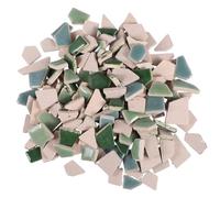 LIFKICH Hobby Island Mosaics Ceramic Tile 200g Bulk Irregular Shaped Mosaic Pieces for DIY Cup and Making Supplies Creative Art Tiles for Crafts and Decoration