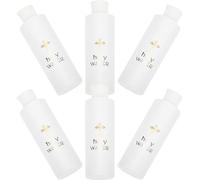 LIFKICH Holy Water Bottle Set Featuring Simple Design and Chic Details 250ml 6pcs Ps Material Portable with Cross Pattern Decorative Holy Water Bottle for Home and Holidays Baptism