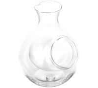 LIFKICH Japanese Style 300Ml Wine Decanter with Ice Chamber, Crystal Glass Brandy Decanter for Chilling and Serving Wine, Delicate Glass Dispenser Suitable for Home and Bar Use
