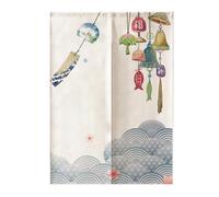 LIFKICH Japanese Style Door Curtain Noren Doorway Curtain Made of Polyester Delicate Workmanship and Light Weight, Easy to Use and Convenient to Store for Kitchen and Home Decoration