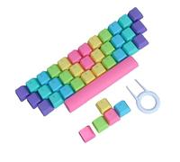 LIFKICH Keyboard Keycaps to Prevent Dust with Key Caps Puller Rainbow Colour Sturdy Key Covers and Prolong Service Life for Keyboard and Intensive Gaming