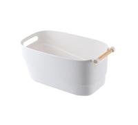 LIFKICH Manicure Soaking Bowl Hand Care Nail Art Tool Environmentally Friendly PP Plastic Comfortable Design for Salon and Home Use White