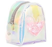 LIFKICH Mini Coin Purse Keychain with Earphone Storage, Portable Pvc Compact Change Purse, Lightweight Anti-lost Key Bag for Girl's Daily Shopping and Traveling