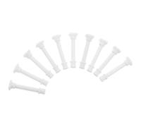 LIFKICH Mini Roman Pillars White 10pcs Vintage European Style Abs Material Miniature for Educational Display and Wedding Decoration for Home Decor and Sand Table Accents
