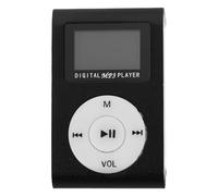 LIFKICH Mini USB Clip Mp3 Player Support 32gb Micro Memory Card with Lcd Screen Aluminium Build, 3.5mm Stereo Jack, Built-in Li-ion Rechargeable Battery, Compact Case for Outdoor Sports