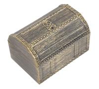 LIFKICH Miniature Pirate Treasure Chest Box Lid Vintage 1pcs Decorative Storage Toy for Pirate Themed Parties and Boys and Girls