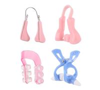 LIFKICH Nose Up Shaper and Bridge Straightener 4Pcs Silicone Clips for Women Random Colour Suitable for Nose Beautifying