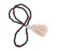 LIFKICH Orthodox Prayer Rope Necklace Stable Knot Structure Resisting Slipping with 110 Wooden Beads and Christian Cross Pendant Traditional Prayer Design Suitable for Home and Church