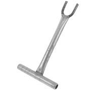 LIFKICH Plumbing Water Valve Wrench with Long Handle and U-Shaped Clamp for Deep Pipe Grip in Residential and Property Maintenance