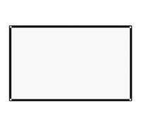 LIFKICH Portable Anti-crease Projector Screen Made of Polyester with Easy Installation and Disassembly, for Office and Classroom Use, White Folding Projection Curtain for Indoor Theater