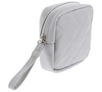LIFKICH Portable Multi-Function Period Pouch with Hand-held Design Pu Sanitary Napkin Storage Bag Simple and Elegant Cosmetic Organizer for Travel for Women