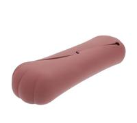 LIFKICH Portable Silicone Makeup Brush Holder Brown Lightweight Compact Cosmetic Storage Bag for Travel and Weekend Getaways, Wear-Resistant Design to Protect Your Personal Items