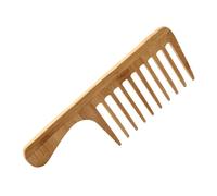 LIFKICH Professional Barber Comb Wide Tooth Bamboo Hair Comb for Men'S Slicked-Back Hair Styling