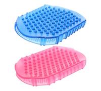 LIFKICH PVC Massage Gloves Useful Bath Tool Double-Sided 2 Pcs with Uniform Dot Design for Comfortable Massage and Improved Sleep with Glove-Style Design for Multi-Function Bathroom