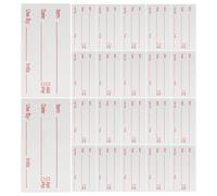 LIFKICH Removable Food Storage Labels for Containers Red Self-Adhesive Stickers Washable Freezer Labels for Jars Bottles Storage Bins Kitchen Canning Date Markers