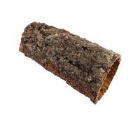 LIFKICH Reptile Platform Hideout for Lizards and Amphibians, Wooden Tree Trunk Tube Cave with Climbing Accessory, Easy Maintenance Animal Hiding Spot for Rain-forest Terrarium Decor