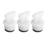 LIFKICH Rubber Hot Water Bottle Replacement Caps Small White Stopper Plugs 3pcs Versatile Compatibility and Leakproof Backup Options for Hot Water Bottles for Adults