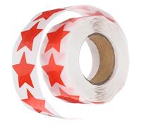 LIFKICH Self Adhesive Tanning Stickers Body Stickers 500 Pcs Star-shaped with Perforated Design Red for for Versatile Application, for Sunbathing and Beach Vacations for Women and Adults