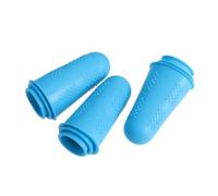 LIFKICH Silicone Finger Protectors Stretchy Fingertip Sleeves Finger Cots 12pcs Blue Protect for Painting and Electronic Repair