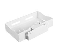 LIFKICH Sliding Telescopic Storage Rack Freestanding Under Sink Organiser Retractable Rails for Bathroom and Kitchen Use