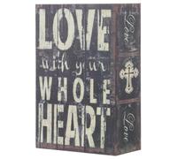 LIFKICH Small Lockable Book Safe Hidden Compartment, Portable Security Box for Storing Valuables at Home