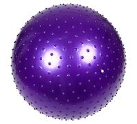 LIFKICH Spiked Yoga Exercise Ball PVC Material Purple with Enhanced Tactile Stimulation and Versatile Usage for Sensory Training and Office Use for Adults