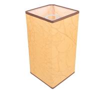 LIFKICH Square Vintage Small Paper Lampshade Yellow Light Cover for Pendant Ceiling Lamp in Teahouse and Restaurant Use