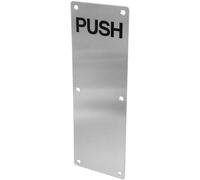 LIFKICH Stainless Steel Push Plate Sliding Fire Door Handle 12X4 Inch Replacement for Internal Doors Suitable for Home, Warehouse and Commercial Settings