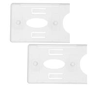 LIFKICH Suction Cup Car Permit Holder 2Pcs Plastic Card Holders for Windshield Parking Pass and Licence Cards Practical for Commuter Vehicles