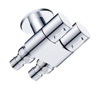 LIFKICH Thickened Angle Stop Valve Dual Control Water Tap for Washing Machine Bathroom Kitchen Resistant Leak Electroplated Finish Easy Use Accessory