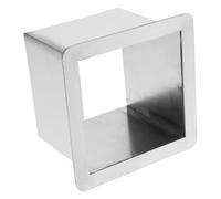 LIFKICH Trash Chute Grommet Stainless Steel Square Recessed Countertop Trash Can Lid Compatible with Built-in for Kitchen Wet or Humid Environments 14.00x14.00x10.00cm