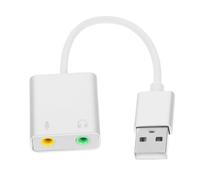 LIFKICH Usb Audio Adapter for Headphones and Microphone Sound Card Converter for Computer Use Compatible Pc and Laptop Sound Quality and Play Design and Multifunctional