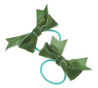 LIFKICH Velvet Bow Hair Ties Elastic Hair Bands with Secure Hold and Portable Design for Valentine's Day
