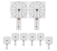 LIFKICH Wall Clock Scale Paper Rulers 8Pcs White DIY Assembly for Bedroom Clock Installation and Decorative Hanging Accessories