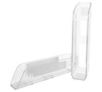 LIFKICH Wall Mounted Laptop Holder under Desk Keyboard Shelf, Acrylic Material with Flexible Mounting, Multi-device Support, Sleek Modern Design for Home Office Workspace
